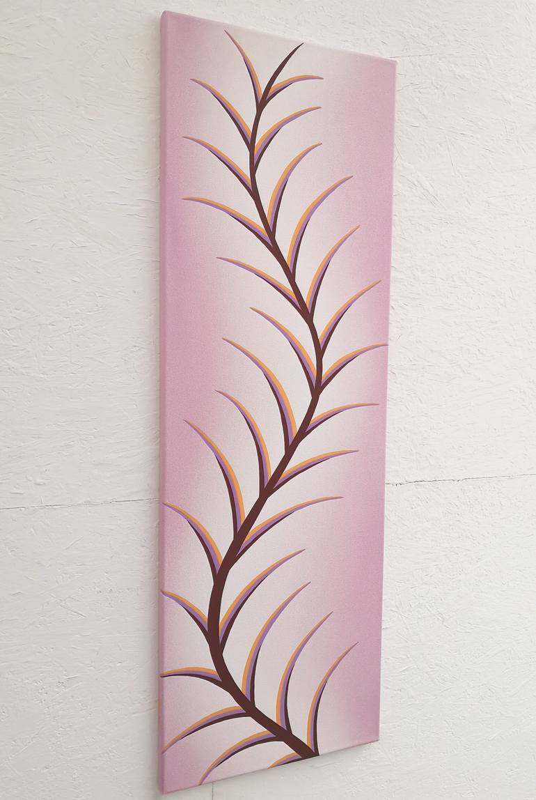 Original Abstract Botanic Painting by Krisztina Dozsa-Farkas