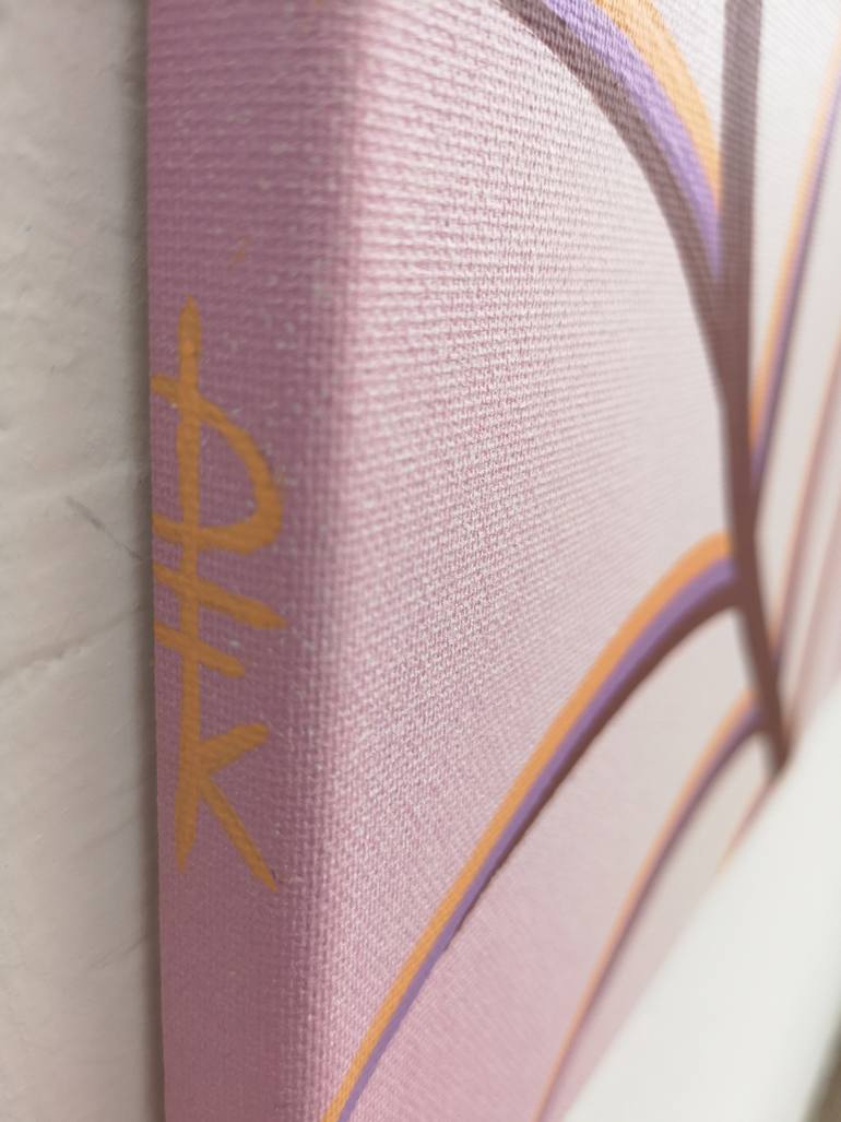 Original Abstract Botanic Painting by Krisztina Dozsa-Farkas