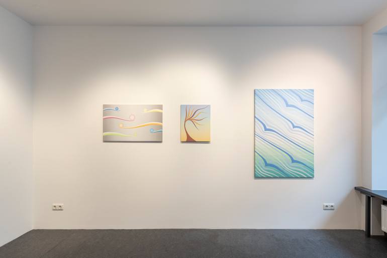 Original Abstract Nature Painting by Krisztina Dozsa-Farkas