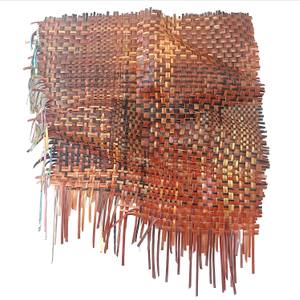 Burnish | Sculptural woven paint artwork
