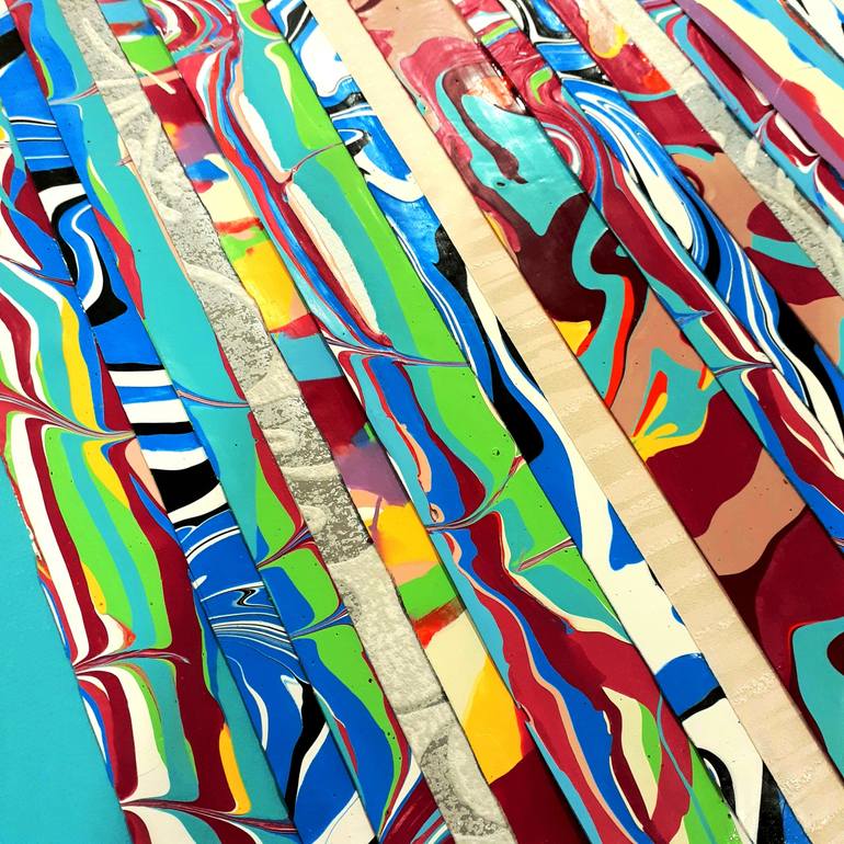 Original Fine Art Abstract Collage by Julee Latimer
