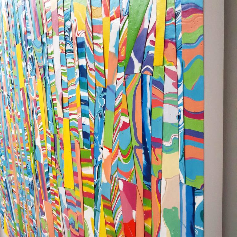 Original Modernism Abstract Collage by Julee Latimer