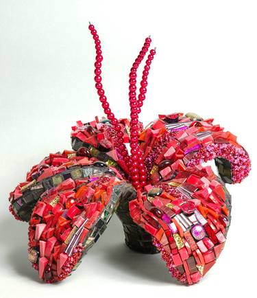 Original Abstract Floral Sculpture by Julee Latimer