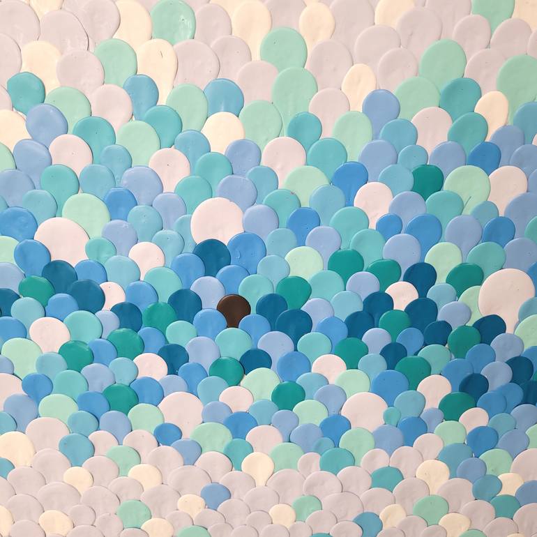 Original Minimalism Abstract Collage by Julee Latimer