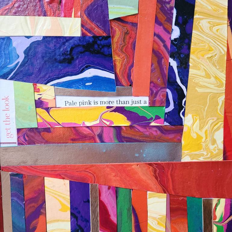 Original Abstract Patterns Collage by Julee Latimer