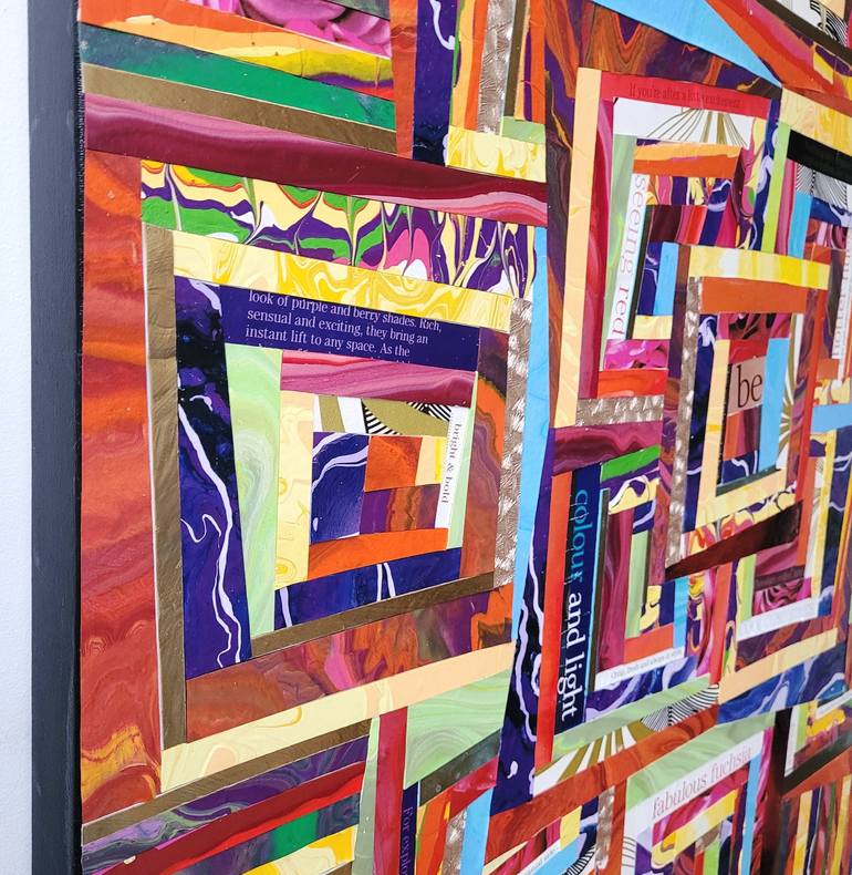 Original Abstract Patterns Collage by Julee Latimer