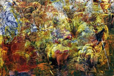 Original Modern Abstract Mixed Media by Tj Kim