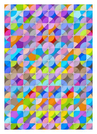 Original Abstract Geometric Printmaking by Andrew Reach