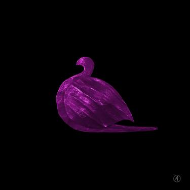 Three colors of peace dove - purple thumb
