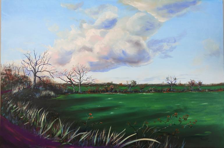 Print of Expressionism Landscape Paintings by Tamas Herczeg