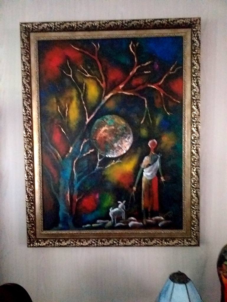 Original Figurative Culture Painting by Marietjie Henning