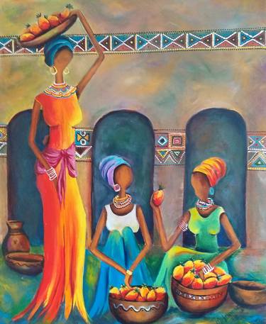 Print of Figurative Culture Paintings by Marietjie Henning