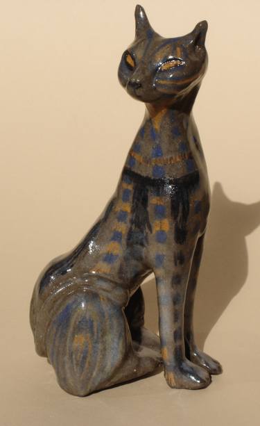 Original Fine Art Cats Sculpture by Kimberly King