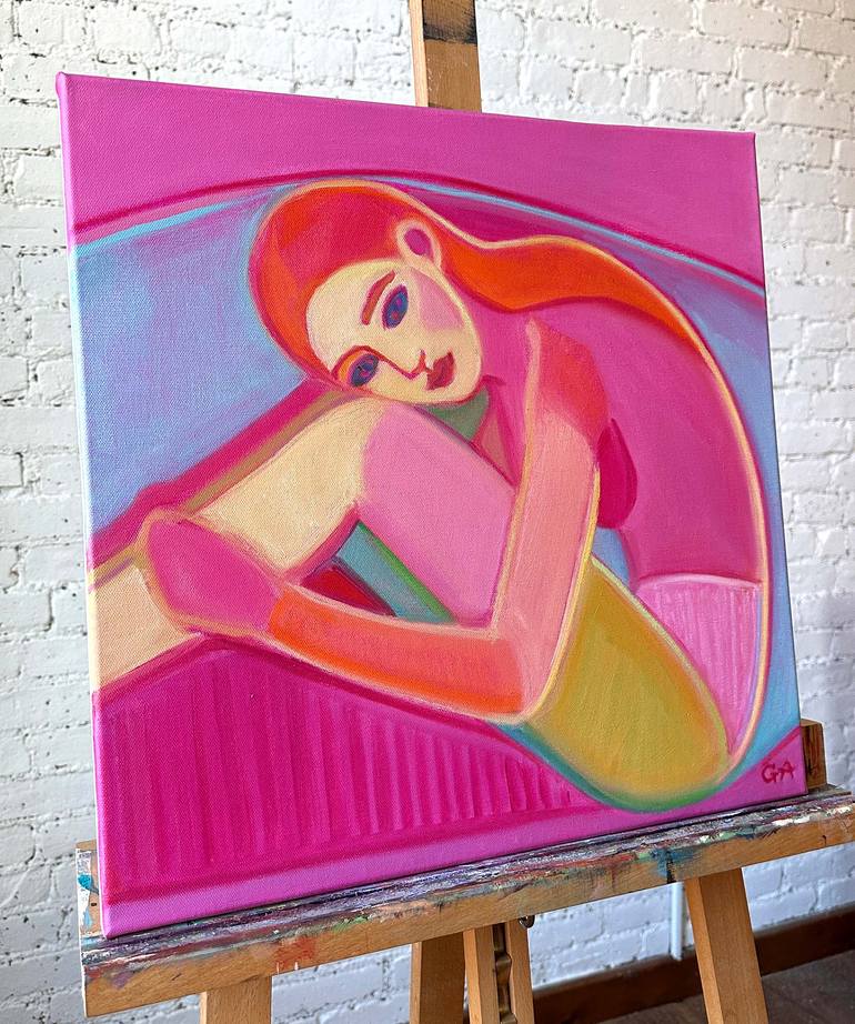 Original Contemporary Women Painting by Giselle Ayupova