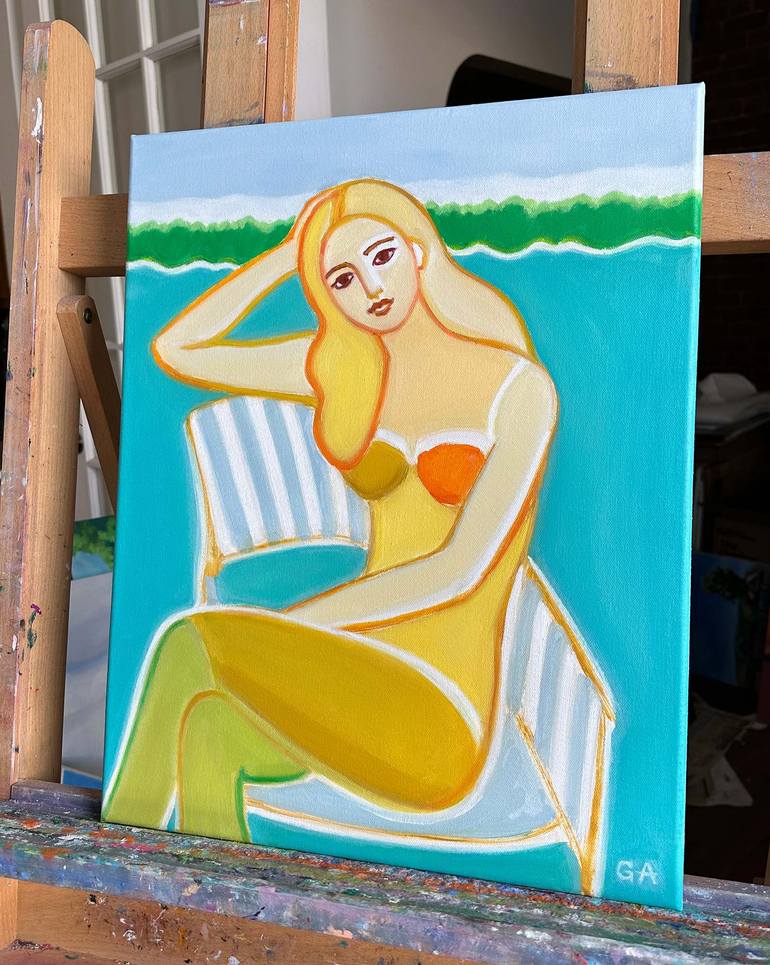 Original Contemporary Women Painting by Giselle Ayupova