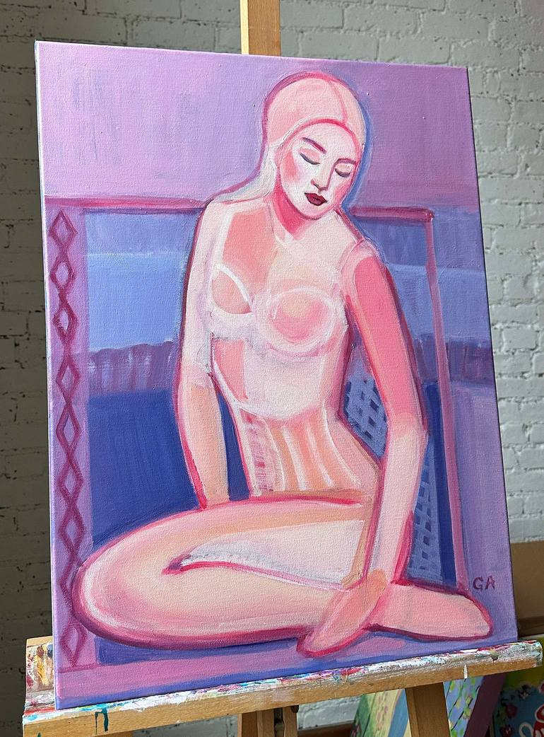 Original Contemporary Women Painting by Giselle Ayupova
