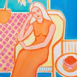 Woman With A Bowl Of Oranges by Giselle Ayupova