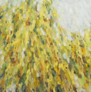Abstract Yellow Acacia Painting 151207 thumb