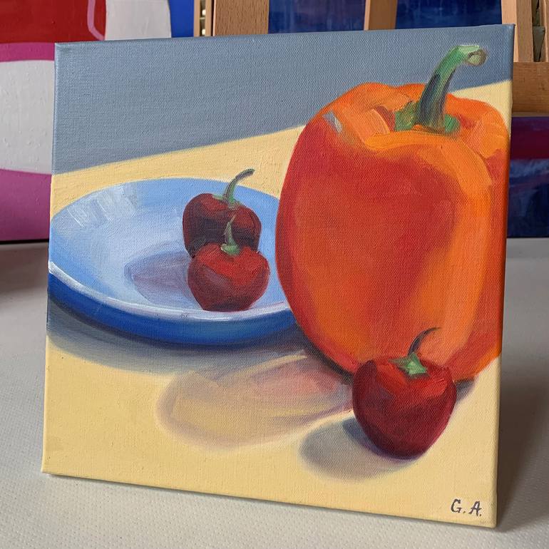 Original Realism Still Life Painting by Giselle Ayupova