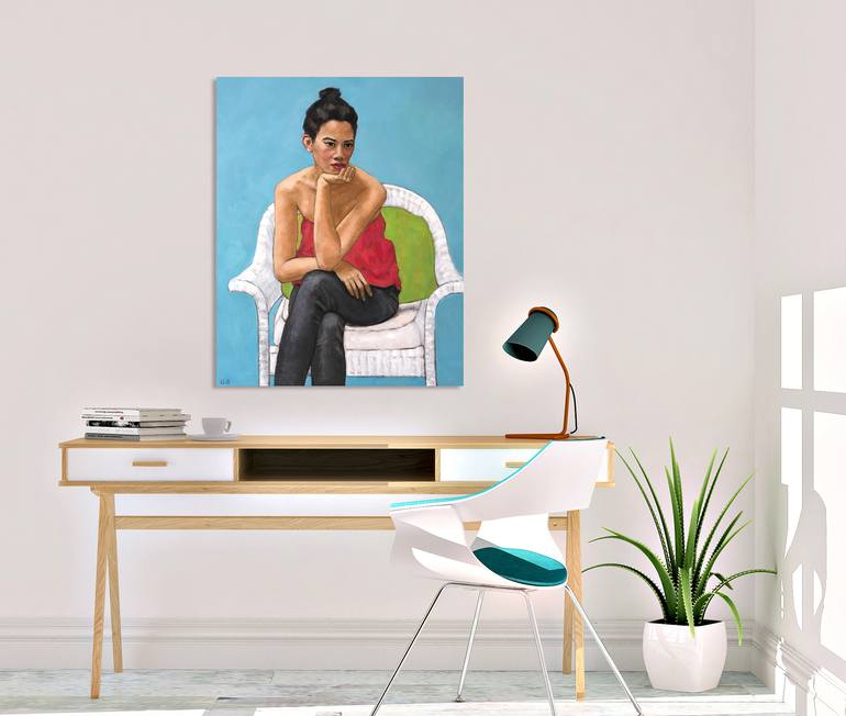 Original Figurative People Painting by Giselle Ayupova