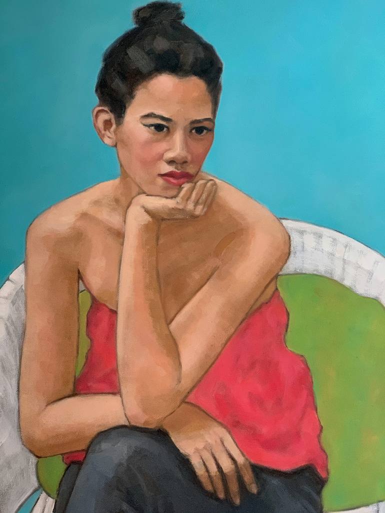 Original Figurative People Painting by Giselle Ayupova