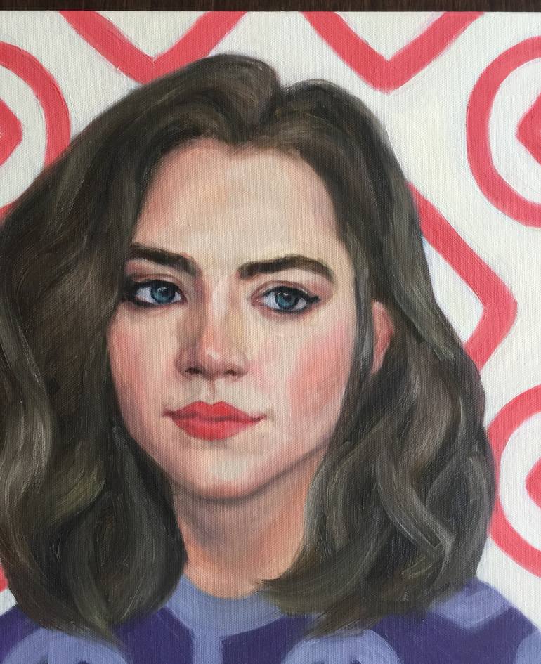 Original Figurative Women Painting by Giselle Ayupova