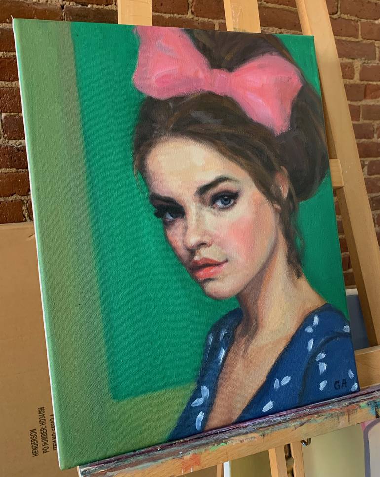 Original Portrait Painting by Giselle Ayupova