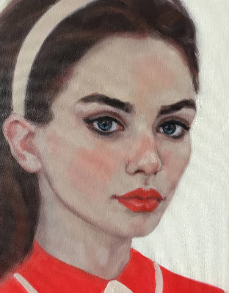 Original Portrait Painting by Giselle Ayupova