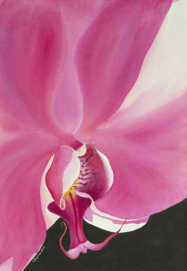 Original Fine Art Floral Paintings by Giselle Ayupova