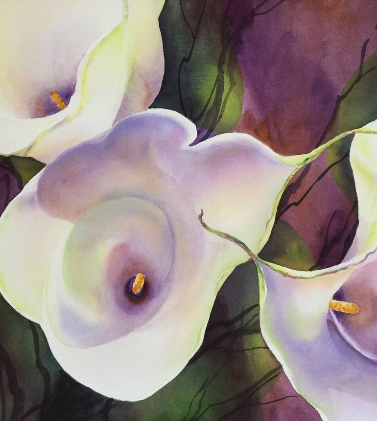 Original Floral Painting by Giselle Ayupova