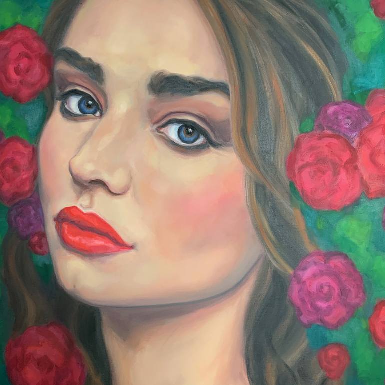 Original Portrait Painting by Giselle Ayupova