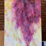 Abstract oil painting on canvas with multiple expressive brushstrokes and predominantly yellow, pink and purple colors.


The painting is ready to hang with hanging hardware attached to the back of the painting.