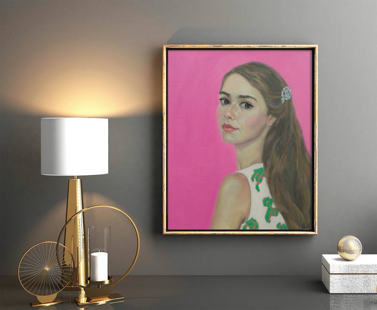 Original Portrait Painting by Giselle Ayupova