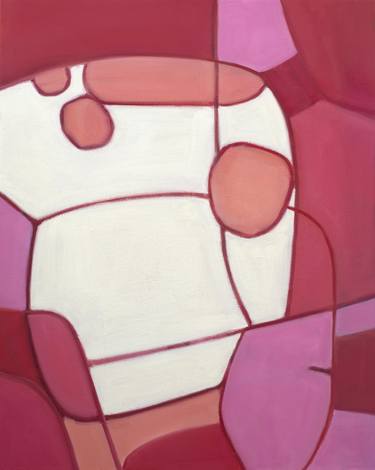 Abstract Painting 180822 Pink, Carmine Red thumb