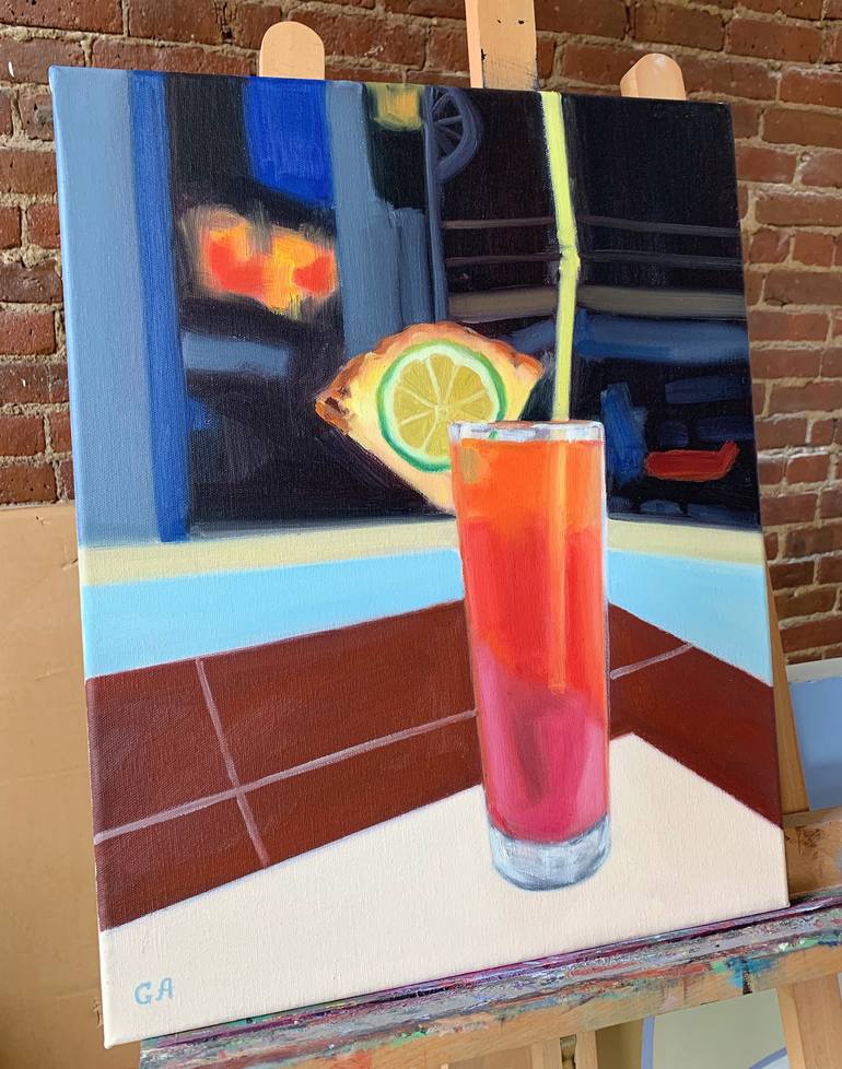 Original Food & Drink Painting by Giselle Ayupova