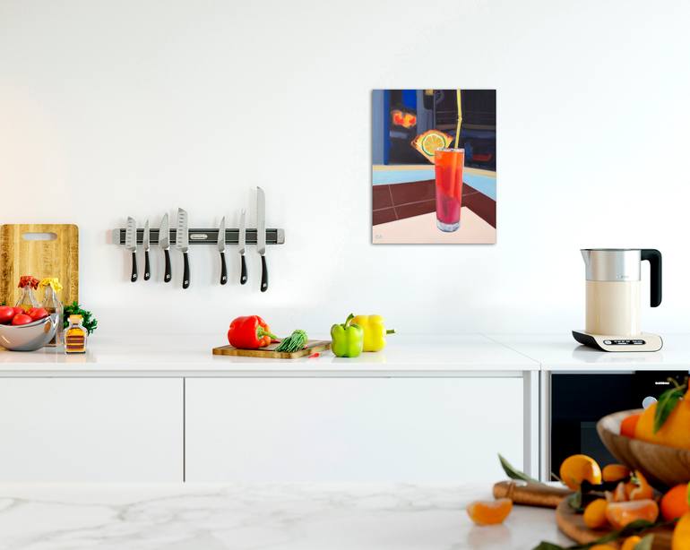Original Abstract Food & Drink Painting by Giselle Ayupova