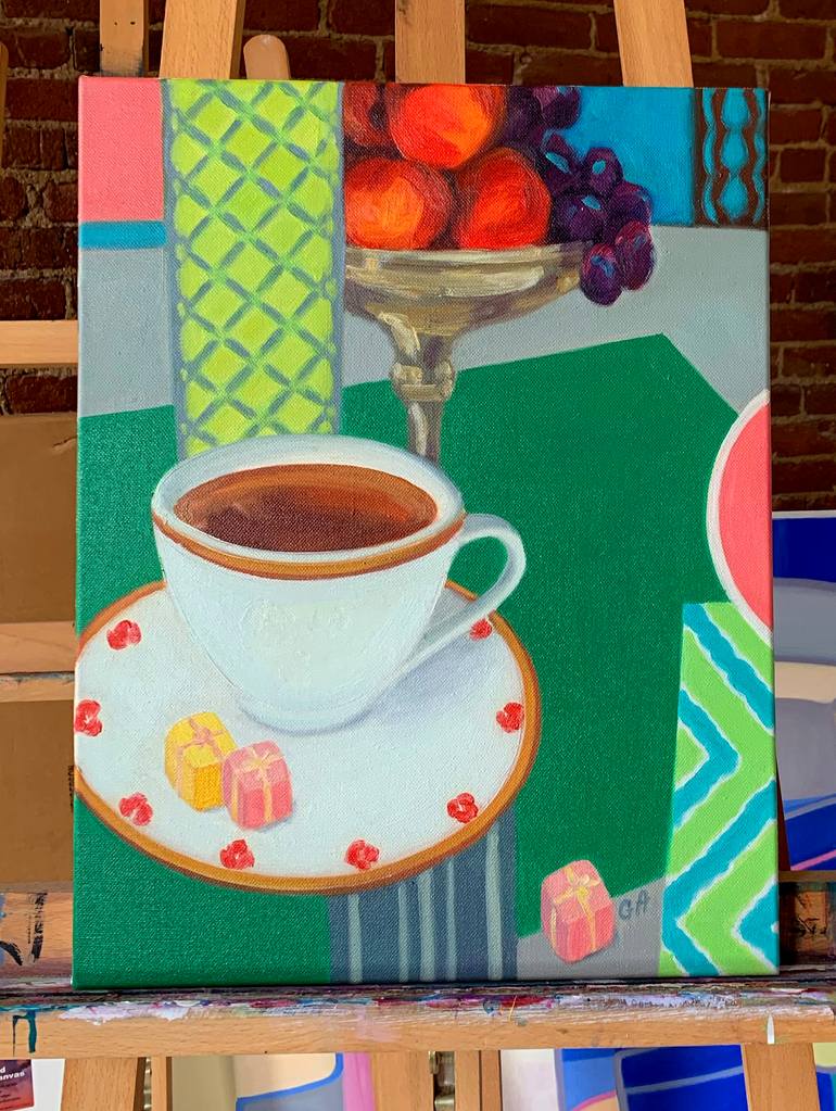 Original Illustration Still Life Painting by Giselle Ayupova