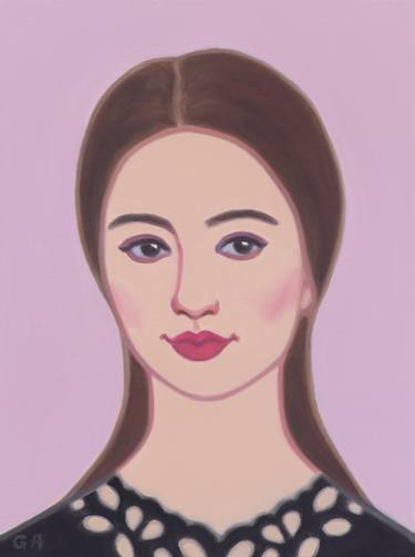 Original Illustration Portrait Paintings by Giselle Ayupova