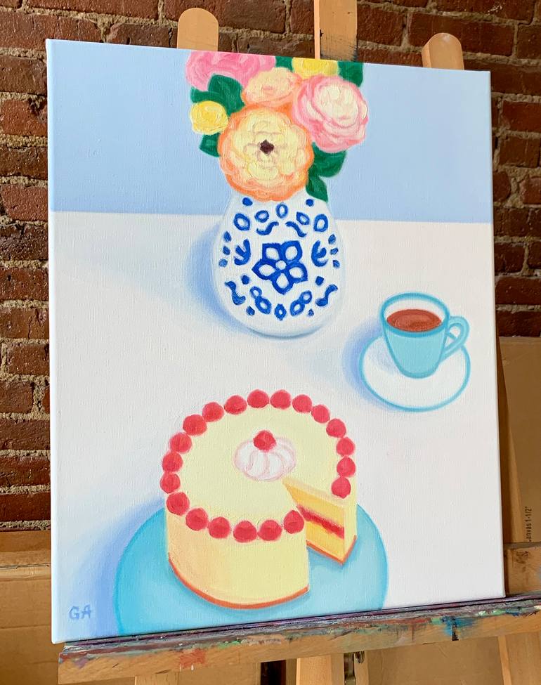 Original Illustration Still Life Painting by Giselle Ayupova