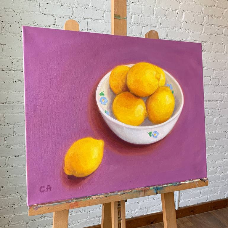 Original Impressionism Still Life Painting by Giselle Ayupova