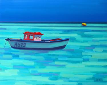 Original Boat Paintings by Giselle Ayupova