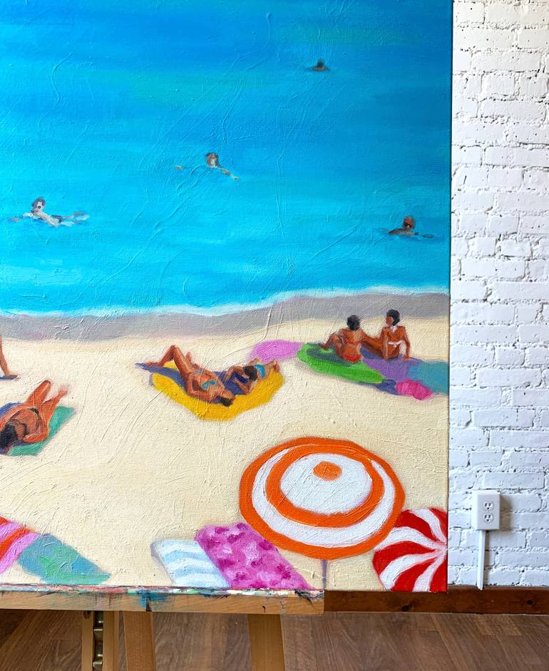 Original Beach Painting by Giselle Ayupova