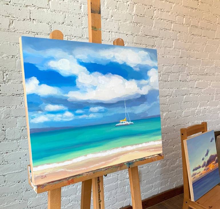 Original Seascape Painting by Giselle Ayupova