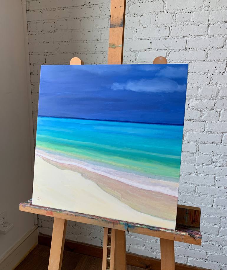 Original Contemporary Seascape Painting by Giselle Ayupova