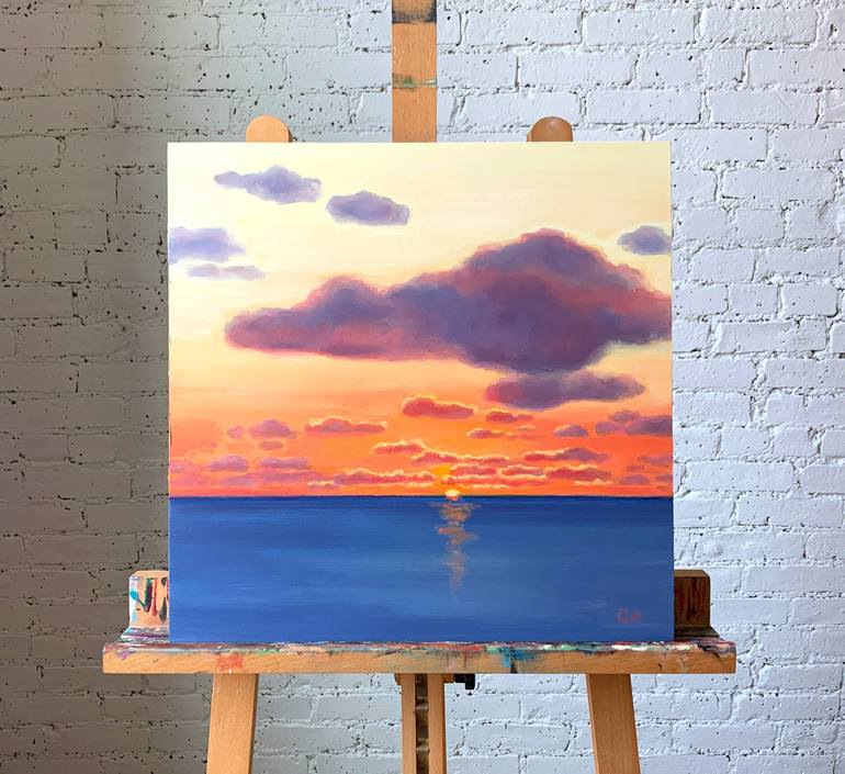 Original Contemporary Seascape Painting by Giselle Ayupova