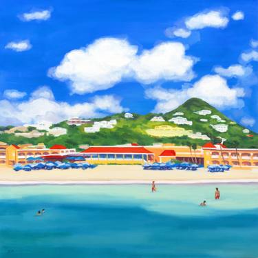 Original Fine Art Beach Paintings by Giselle Ayupova