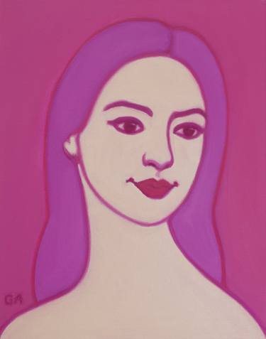 Portrait of Woman In Pink thumb