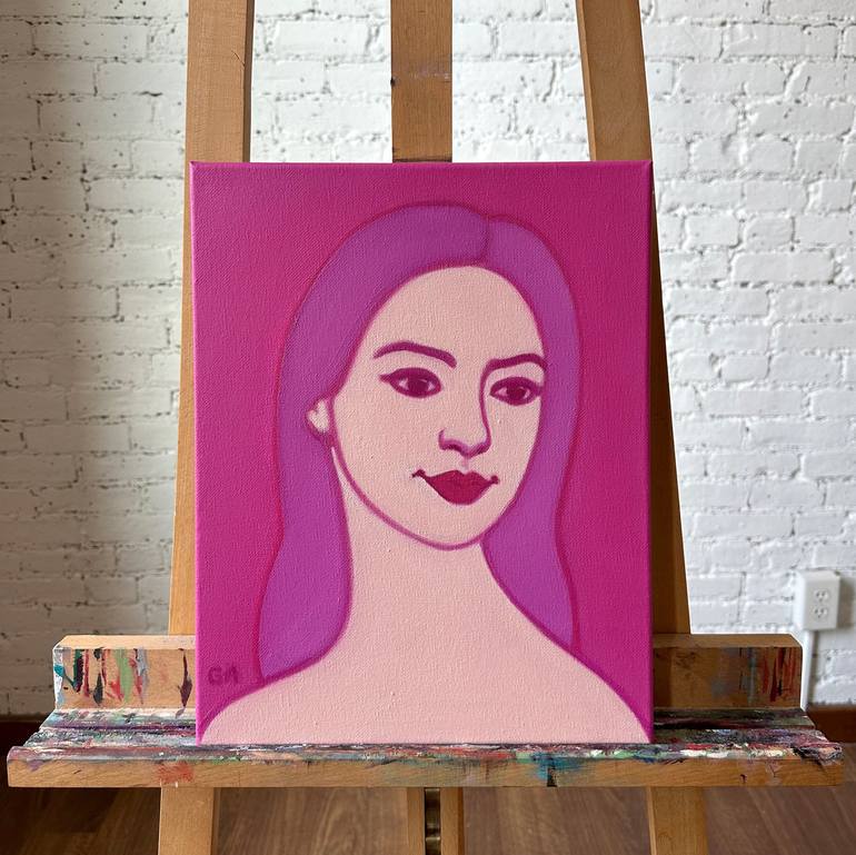 Original Illustration Women Painting by Giselle Ayupova