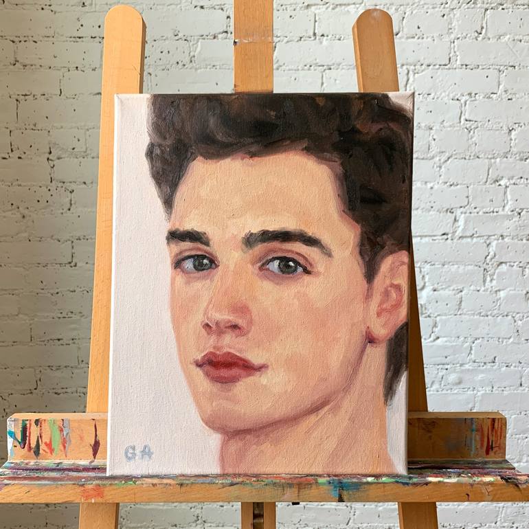 Original Men Painting by Giselle Ayupova