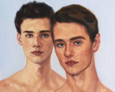 Print of Fine Art Men Paintings by Giselle Ayupova